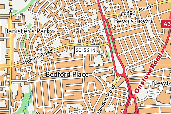 SO15 2HN map - OS VectorMap District (Ordnance Survey) SO15 2HN map - OS VectorMap District (Ordnance Survey)