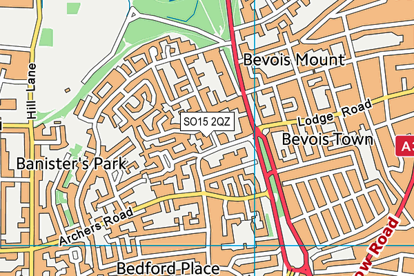 SO15 2QZ map - OS VectorMap District (Ordnance Survey) SO15 2QZ map - OS VectorMap District (Ordnance Survey)