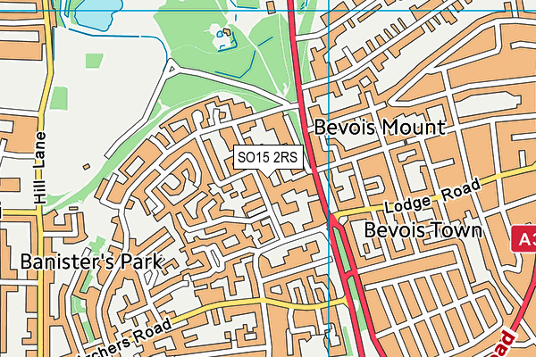 SO15 2RS map - OS VectorMap District (Ordnance Survey) SO15 2RS map - OS VectorMap District (Ordnance Survey)
