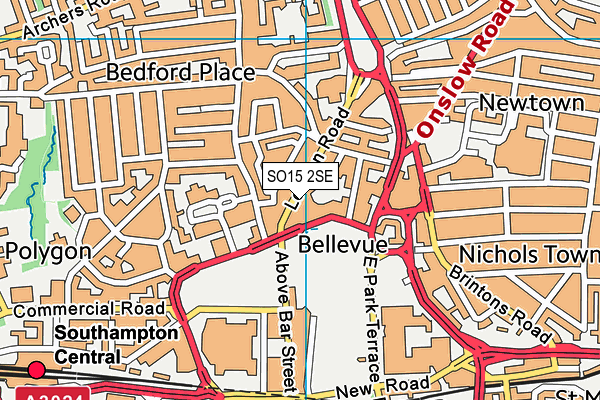 SO15 2SE map - OS VectorMap District (Ordnance Survey) SO15 2SE map - OS VectorMap District (Ordnance Survey)
