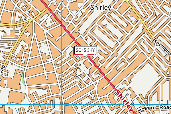 SO15 3HY map - OS VectorMap District (Ordnance Survey)