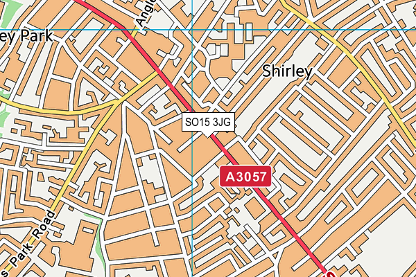 SO15 3JG map - OS VectorMap District (Ordnance Survey) SO15 3JG map - OS VectorMap District (Ordnance Survey)