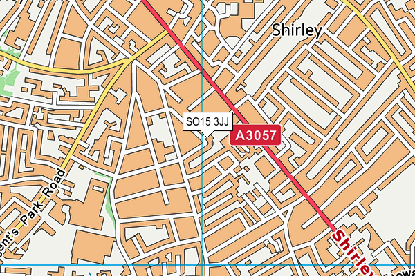 SO15 3JJ map - OS VectorMap District (Ordnance Survey) SO15 3JJ map - OS VectorMap District (Ordnance Survey)