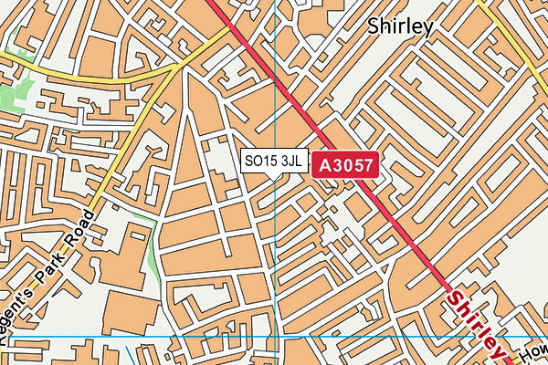 SO15 3JL map - OS VectorMap District (Ordnance Survey) SO15 3JL map - OS VectorMap District (Ordnance Survey)