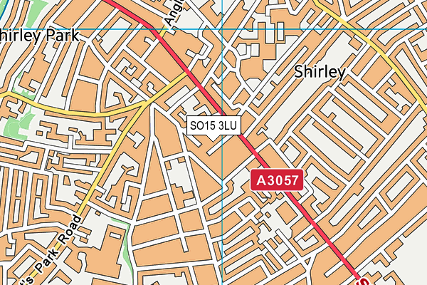SO15 3LU map - OS VectorMap District (Ordnance Survey)