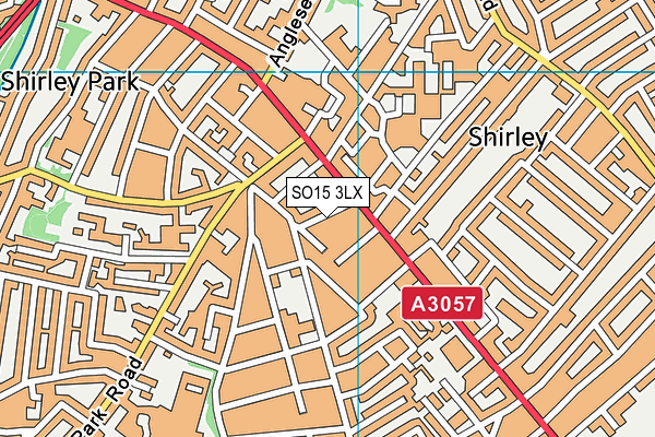 SO15 3LX map - OS VectorMap District (Ordnance Survey) SO15 3LX map - OS VectorMap District (Ordnance Survey)