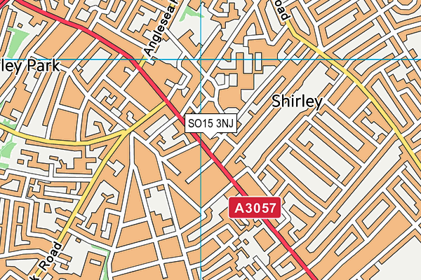 SO15 3NJ map - OS VectorMap District (Ordnance Survey) SO15 3NJ map - OS VectorMap District (Ordnance Survey)