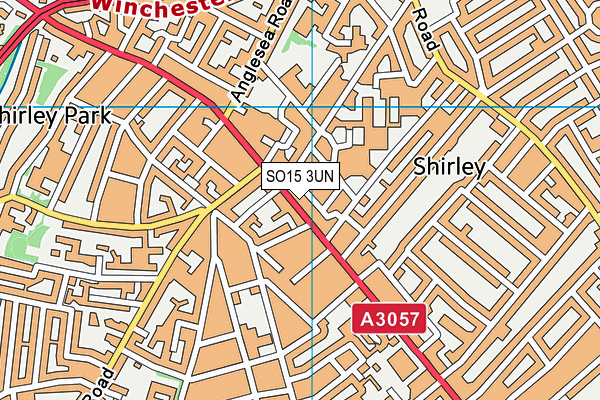 SO15 3UN map - OS VectorMap District (Ordnance Survey) SO15 3UN map - OS VectorMap District (Ordnance Survey)