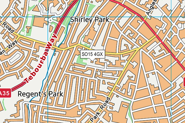 SO15 4GX map - OS VectorMap District (Ordnance Survey) SO15 4GX map - OS VectorMap District (Ordnance Survey)