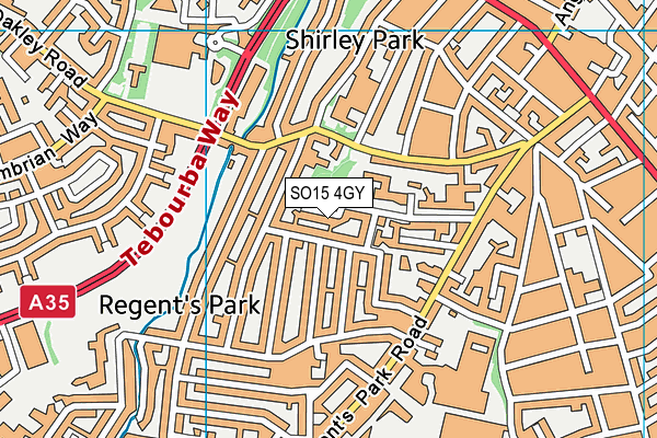 SO15 4GY map - OS VectorMap District (Ordnance Survey) SO15 4GY map - OS VectorMap District (Ordnance Survey)