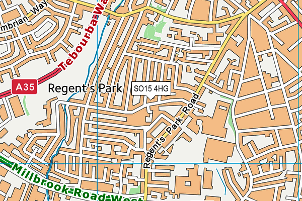 SO15 4HG map - OS VectorMap District (Ordnance Survey) SO15 4HG map - OS VectorMap District (Ordnance Survey)