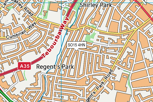 SO15 4HN map - OS VectorMap District (Ordnance Survey)