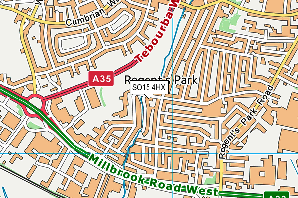 SO15 4HX map - OS VectorMap District (Ordnance Survey) SO15 4HX map - OS VectorMap District (Ordnance Survey)