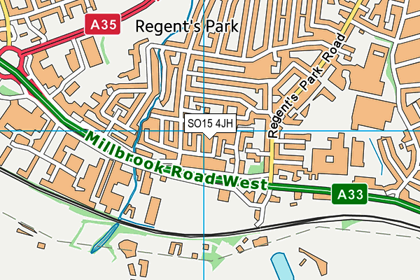 SO15 4JH map - OS VectorMap District (Ordnance Survey) SO15 4JH map - OS VectorMap District (Ordnance Survey)