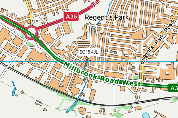 SO15 4JL map - OS VectorMap District (Ordnance Survey) SO15 4JL map - OS VectorMap District (Ordnance Survey)