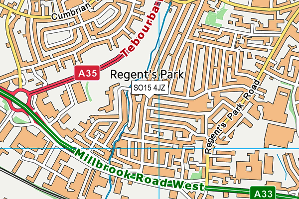 SO15 4JZ map - OS VectorMap District (Ordnance Survey) SO15 4JZ map - OS VectorMap District (Ordnance Survey)