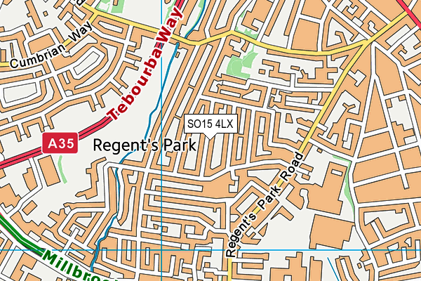 SO15 4LX map - OS VectorMap District (Ordnance Survey) SO15 4LX map - OS VectorMap District (Ordnance Survey)