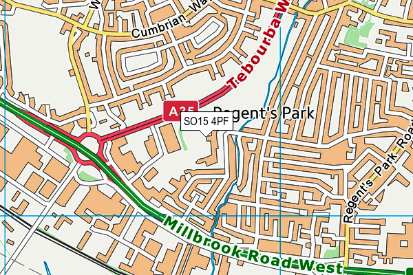 SO15 4PF map - OS VectorMap District (Ordnance Survey) SO15 4PF map - OS VectorMap District (Ordnance Survey)