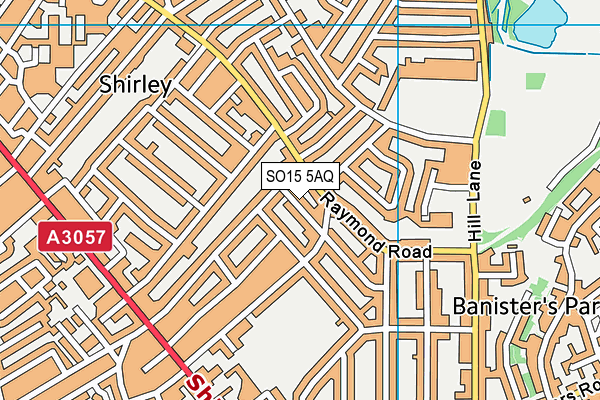 SO15 5AQ map - OS VectorMap District (Ordnance Survey) SO15 5AQ map - OS VectorMap District (Ordnance Survey)