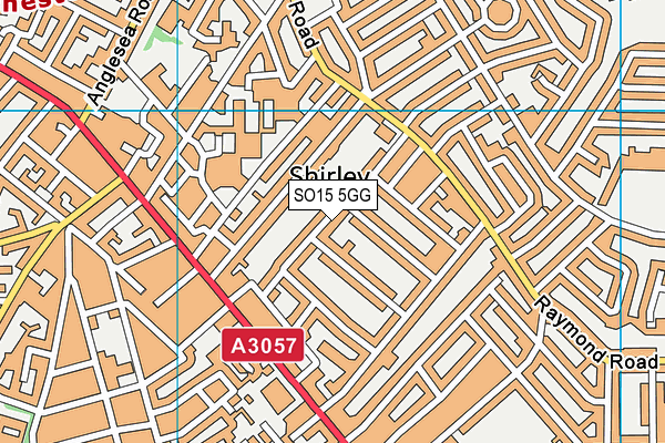 SO15 5GG map - OS VectorMap District (Ordnance Survey) SO15 5GG map - OS VectorMap District (Ordnance Survey)