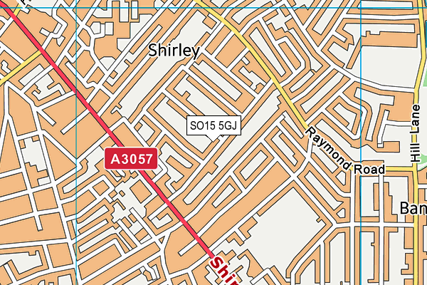SO15 5GJ map - OS VectorMap District (Ordnance Survey) SO15 5GJ map - OS VectorMap District (Ordnance Survey)