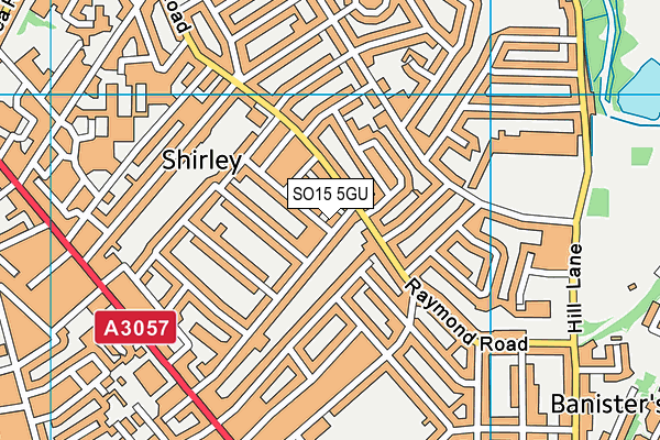 SO15 5GU map - OS VectorMap District (Ordnance Survey) SO15 5GU map - OS VectorMap District (Ordnance Survey)