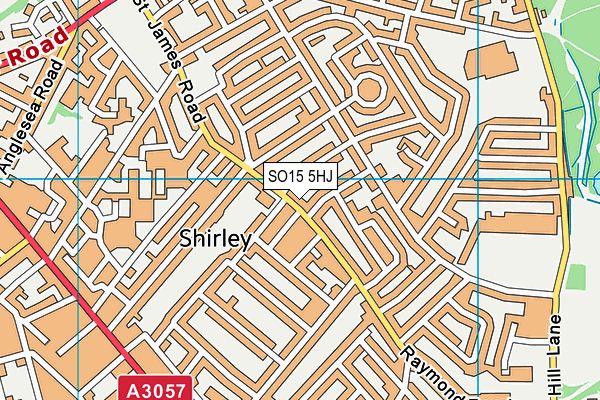SO15 5HJ map - OS VectorMap District (Ordnance Survey) SO15 5HJ map - OS VectorMap District (Ordnance Survey)