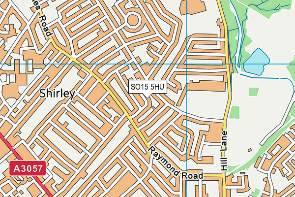 SO15 5HU map - OS VectorMap District (Ordnance Survey) SO15 5HU map - OS VectorMap District (Ordnance Survey)