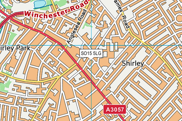 SO15 5LG map - OS VectorMap District (Ordnance Survey) SO15 5LG map - OS VectorMap District (Ordnance Survey)