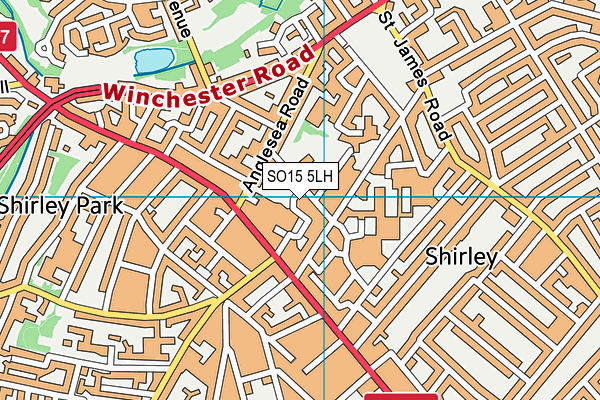 SO15 5LH map - OS VectorMap District (Ordnance Survey) SO15 5LH map - OS VectorMap District (Ordnance Survey)