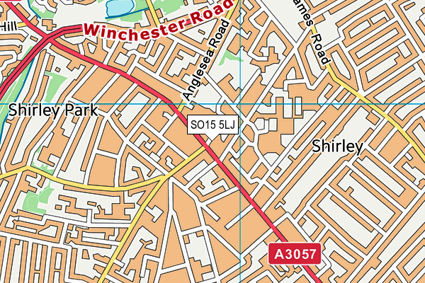 SO15 5LJ map - OS VectorMap District (Ordnance Survey) SO15 5LJ map - OS VectorMap District (Ordnance Survey)