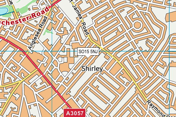 SO15 5NJ map - OS VectorMap District (Ordnance Survey) SO15 5NJ map - OS VectorMap District (Ordnance Survey)