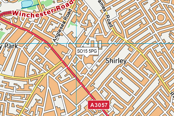 SO15 5PG map - OS VectorMap District (Ordnance Survey) SO15 5PG map - OS VectorMap District (Ordnance Survey)