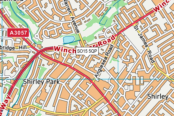 SO15 5QP map - OS VectorMap District (Ordnance Survey) SO15 5QP map - OS VectorMap District (Ordnance Survey)
