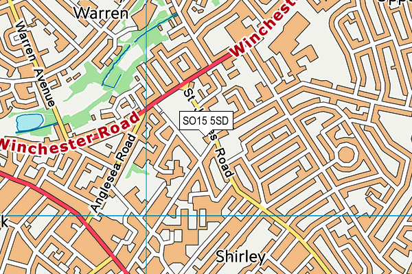 SO15 5SD map - OS VectorMap District (Ordnance Survey) SO15 5SD map - OS VectorMap District (Ordnance Survey)