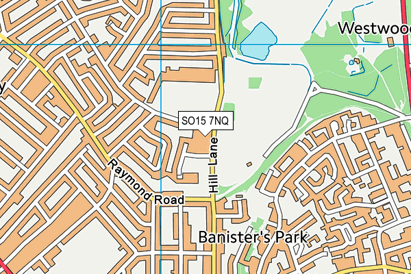 SO15 7NQ map - OS VectorMap District (Ordnance Survey) SO15 7NQ map - OS VectorMap District (Ordnance Survey)