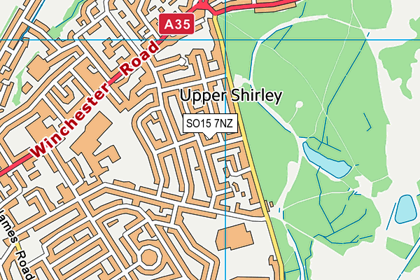 SO15 7NZ map - OS VectorMap District (Ordnance Survey) SO15 7NZ map - OS VectorMap District (Ordnance Survey)
