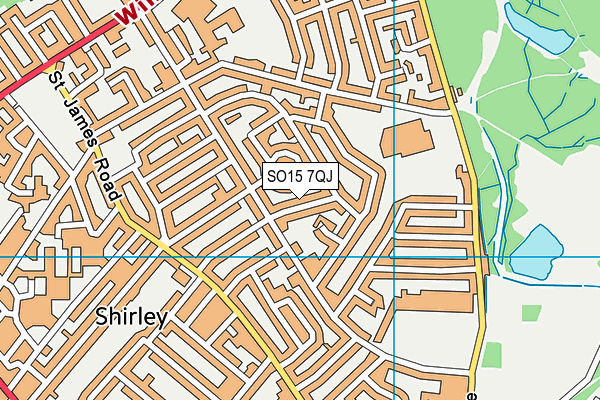 SO15 7QJ map - OS VectorMap District (Ordnance Survey) SO15 7QJ map - OS VectorMap District (Ordnance Survey)