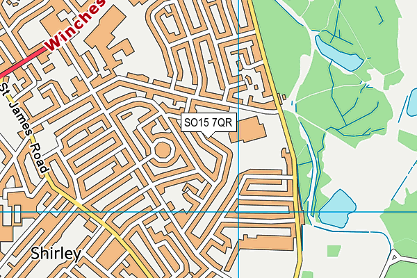 SO15 7QR map - OS VectorMap District (Ordnance Survey) SO15 7QR map - OS VectorMap District (Ordnance Survey)