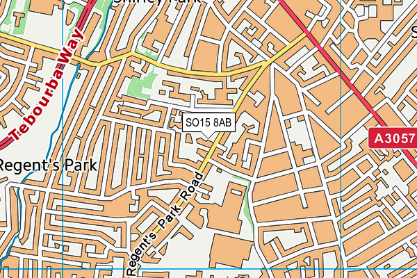 SO15 8AB map - OS VectorMap District (Ordnance Survey) SO15 8AB map - OS VectorMap District (Ordnance Survey)