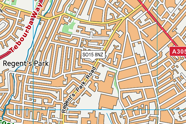 SO15 8NZ map - OS VectorMap District (Ordnance Survey) SO15 8NZ map - OS VectorMap District (Ordnance Survey)