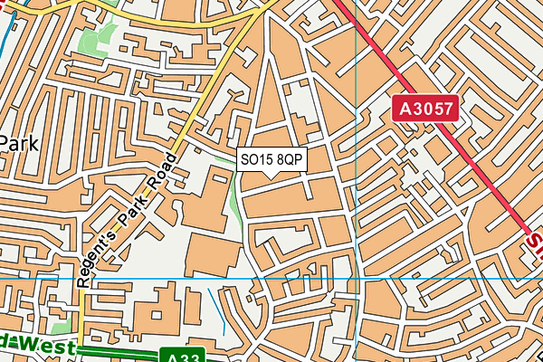 SO15 8QP map - OS VectorMap District (Ordnance Survey) SO15 8QP map - OS VectorMap District (Ordnance Survey)