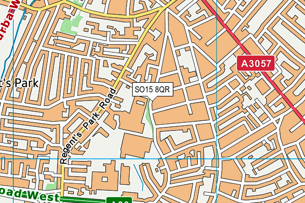 SO15 8QR map - OS VectorMap District (Ordnance Survey) SO15 8QR map - OS VectorMap District (Ordnance Survey)