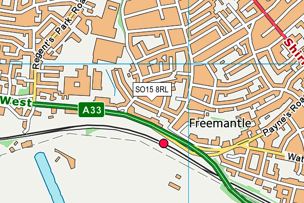 SO15 8RL map - OS VectorMap District (Ordnance Survey) SO15 8RL map - OS VectorMap District (Ordnance Survey)