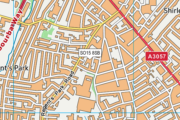 SO15 8SB map - OS VectorMap District (Ordnance Survey) SO15 8SB map - OS VectorMap District (Ordnance Survey)