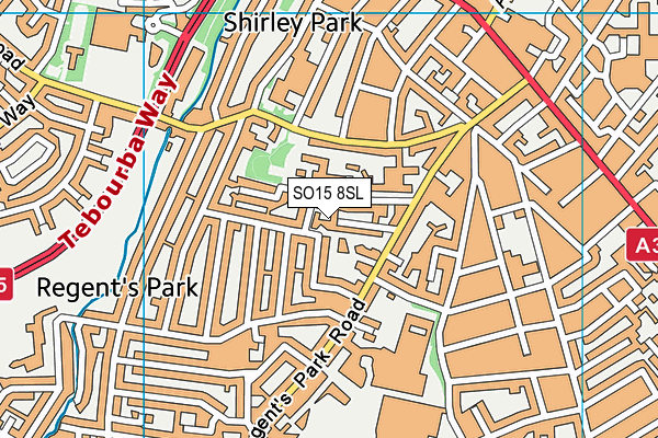 SO15 8SL map - OS VectorMap District (Ordnance Survey) SO15 8SL map - OS VectorMap District (Ordnance Survey)