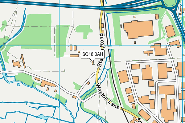 SO16 0AH map - OS VectorMap District (Ordnance Survey) SO16 0AH map - OS VectorMap District (Ordnance Survey)