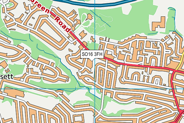 SO16 3FH map - OS VectorMap District (Ordnance Survey) SO16 3FH map - OS VectorMap District (Ordnance Survey)