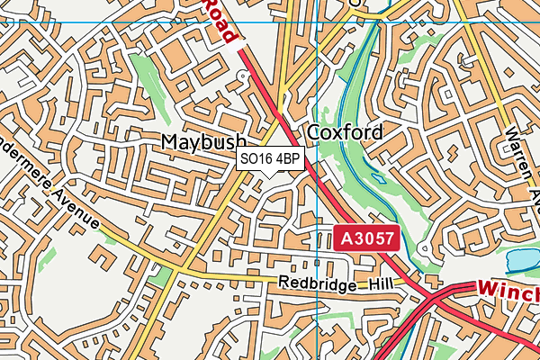 SO16 4BP map - OS VectorMap District (Ordnance Survey) SO16 4BP map - OS VectorMap District (Ordnance Survey)