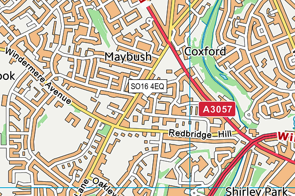 SO16 4EQ map - OS VectorMap District (Ordnance Survey) SO16 4EQ map - OS VectorMap District (Ordnance Survey)